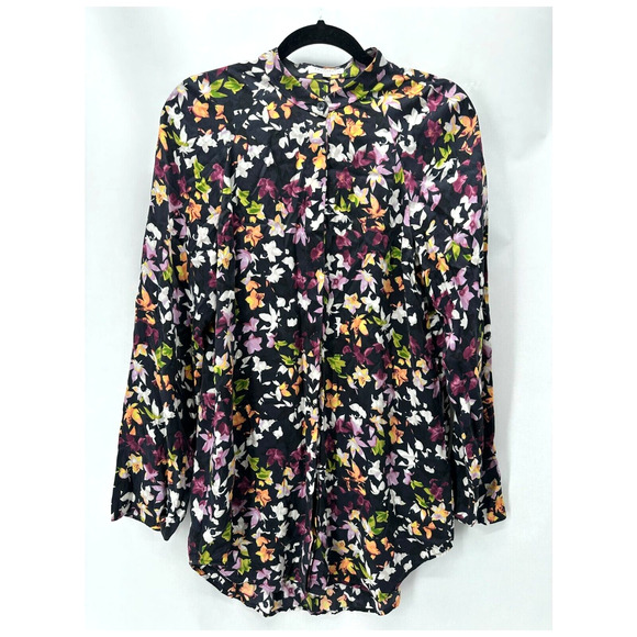 Equipment 100% Silk Button Front Shirt Women XS Floral Cottage Boho Preppy City - Picture 10 of 10